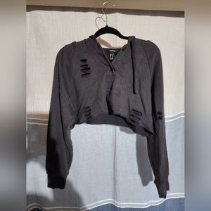 Forever 21 crop top distressed Sweater